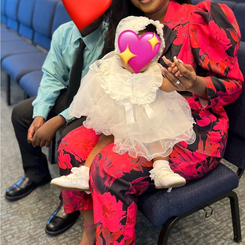 Fashion Nova Red and Black Floral Pantsuit. (Small Fix at Waistband)